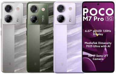 Xiaomi Poco M7 Pro 5G Standard Edition Global Dual SIM TD-LTE 128GB 2409FPCC4G (Xiaomi Beryl Citrine)